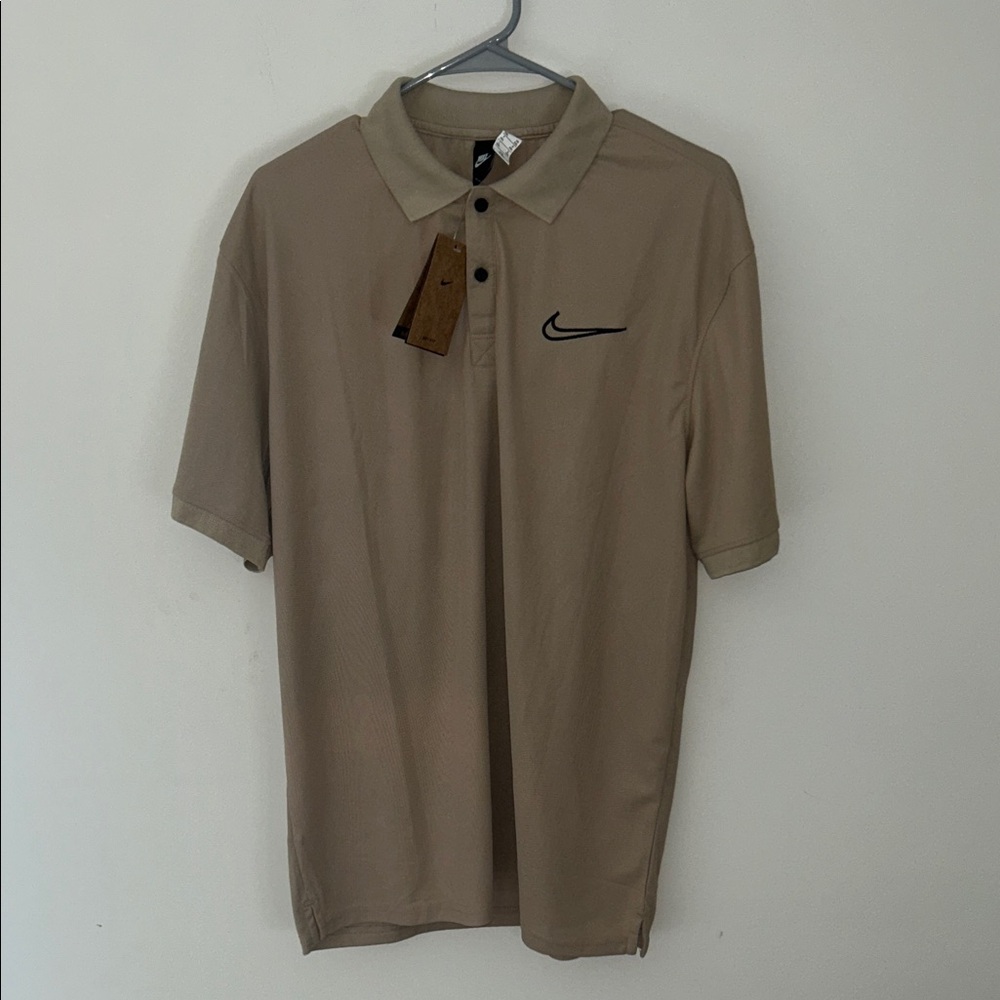 Nike Men's Beige Polo Shirt